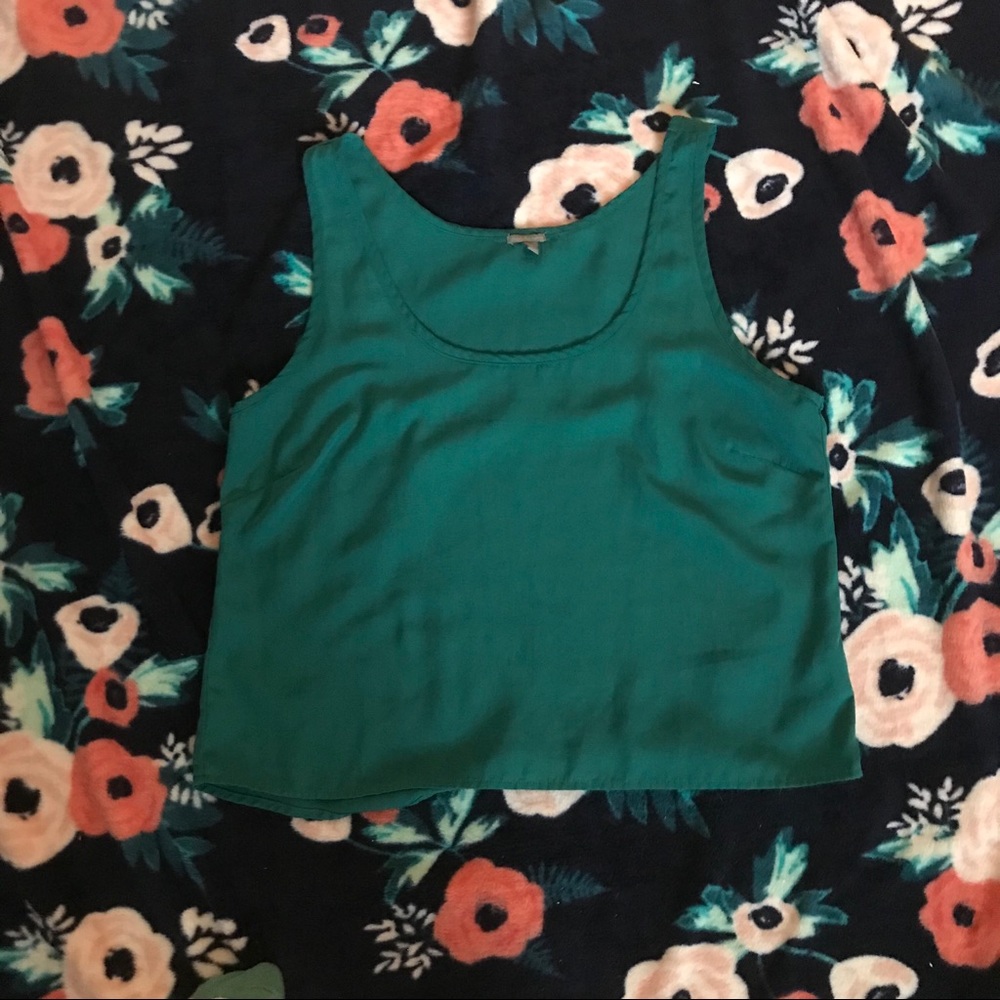 Turquoise Cropped Tank